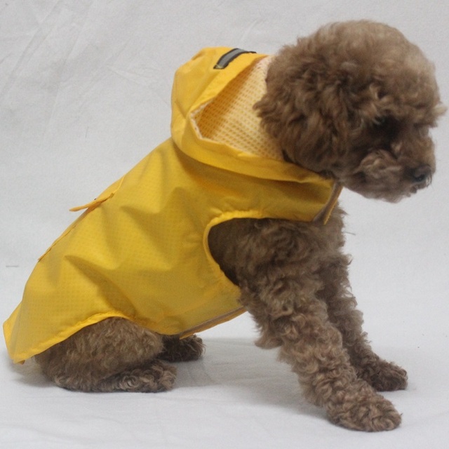 Płaszcz przeciwdeszczowy dla psów wodoodporny z odblaskami i oddychającą siatką - Wianko - 16