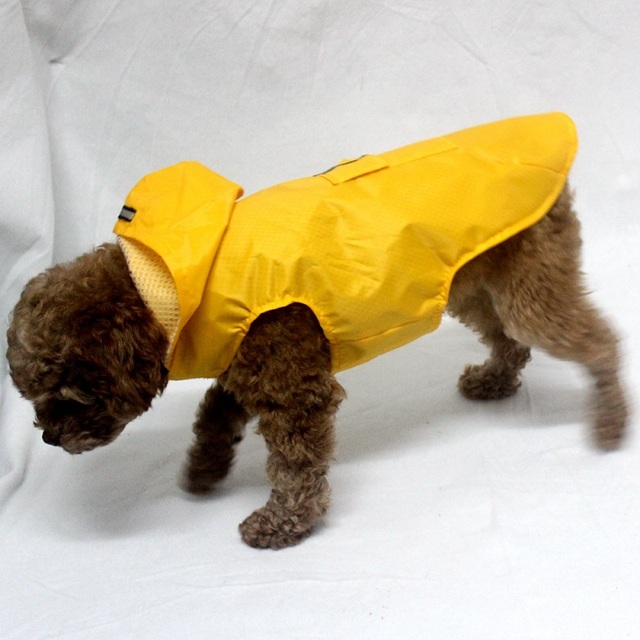 Płaszcz przeciwdeszczowy dla psów wodoodporny z odblaskami i oddychającą siatką - Wianko - 12