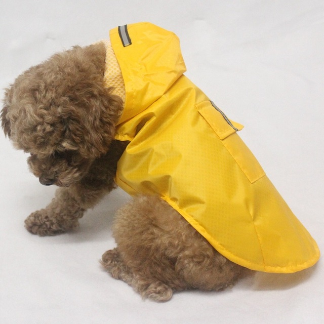 Płaszcz przeciwdeszczowy dla psów wodoodporny z odblaskami i oddychającą siatką - Wianko - 15