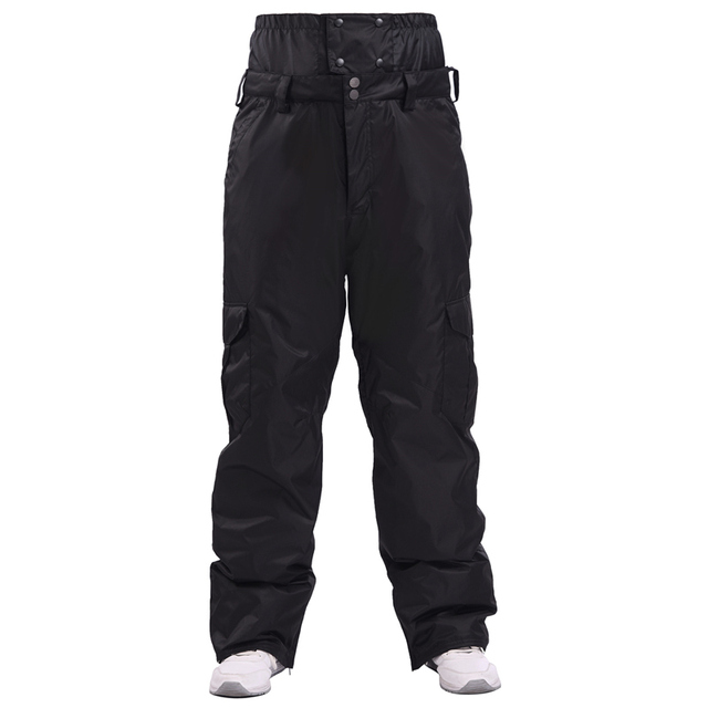 Męskie spodnie narciarskie zimowe, wodoodporne, w kamuflażu, z kieszenią na suwak - Wianko - 29
