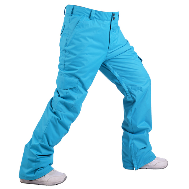 Męskie spodnie narciarskie zimowe, wodoodporne, w kamuflażu, z kieszenią na suwak - Wianko - 40