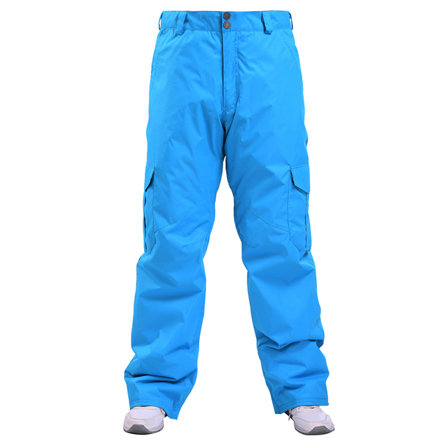 Męskie spodnie narciarskie zimowe, wodoodporne, w kamuflażu, z kieszenią na suwak - Wianko - 22