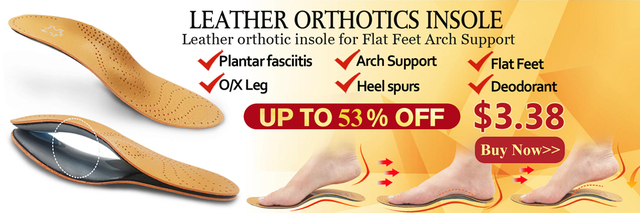 Wkładki ortopedyczne Orthotic - wysokie, wspierające łuk stopy, łagodzące ciężkie płaskostopie i koślawe stopy, z wygodną wkładką sportową - Wianko - 1