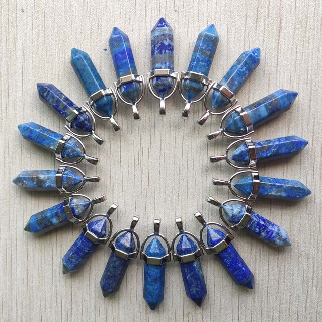 Lapis lazuli filary do tworzenia biżuterii - 24 sztuki/partia - Wianko - 1