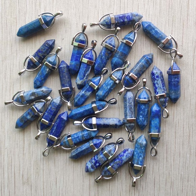 Lapis lazuli filary do tworzenia biżuterii - 24 sztuki/partia - Wianko - 2
