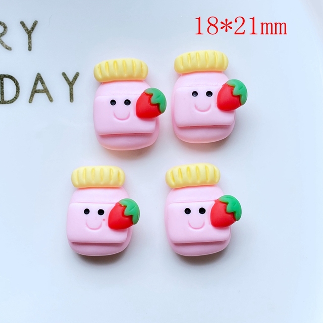 Figurki i miniatury: 20 sztuk uroczych żywicznych miniatur mieszanych z serii Cartoon lodów powraca mieszkanie księga gości Kawaii DIY L52 - Wianko - 10