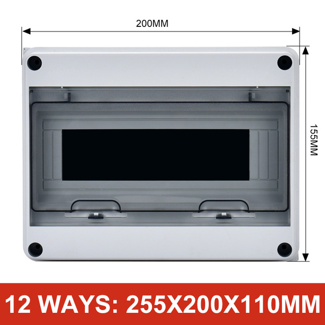 Skrzynka rozdzielcza IP65 wodoodporna MCB z 24 sposobami podłączenia złącz drutowych na panelu przełączająca na zewnątrz - Wianko - 4