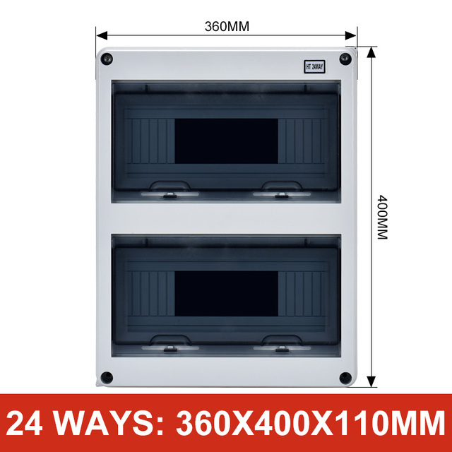 Skrzynka rozdzielcza IP65 wodoodporna MCB z 24 sposobami podłączenia złącz drutowych na panelu przełączająca na zewnątrz - Wianko - 7