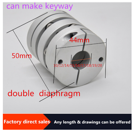 Elastyczne pojedyncze sprzęgło membranowe D26L26, stop aluminium, otwór wewnętrzny 5/6/6.35/8/10 mm - Wianko - 12