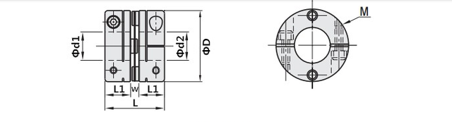 Elastyczne pojedyncze sprzęgło membranowe D26L26, stop aluminium, otwór wewnętrzny 5/6/6.35/8/10 mm - Wianko - 19