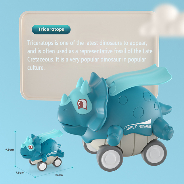 Dinozaur inercyjny - zabawka dla chłopców, push samochody, Park Jurajski, świetny prezent dla dziecka - Wianko - 5