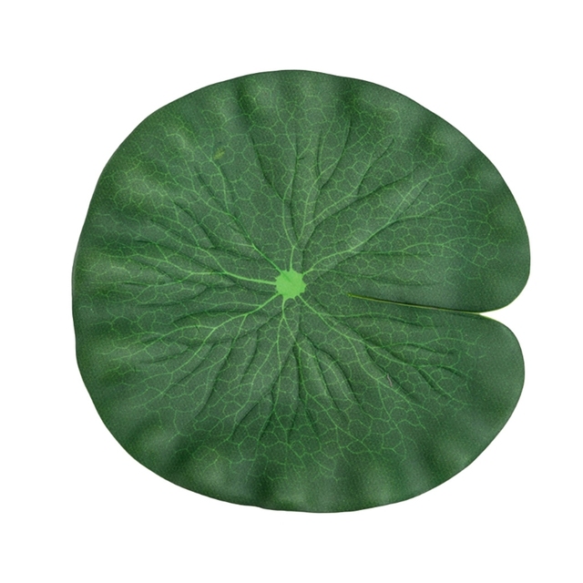Lotus sztuczny, pływający staw z funkcją wody - 4 paczki, 4 rozmiary liści lotosu - Wianko - 1