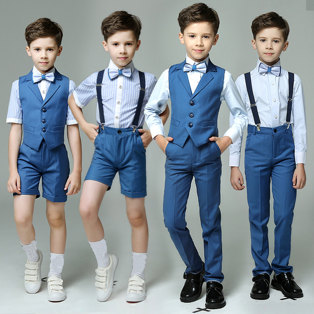 Formalny garnitur chłopięcy - mundurek szkolny, blazer, garnitury ślubne, smokingi, bal, taniec - Wianko - 9