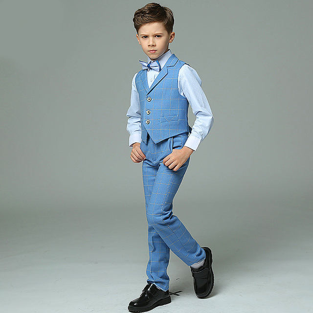 Formalny garnitur chłopięcy - mundurek szkolny, blazer, garnitury ślubne, smokingi, bal, taniec - Wianko - 11