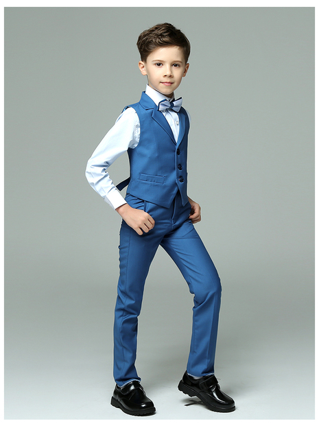 Formalny garnitur chłopięcy - mundurek szkolny, blazer, garnitury ślubne, smokingi, bal, taniec - Wianko - 28
