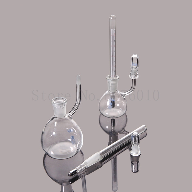 Piknometr laboratoryjny z termometrem, szklany, 25-50 mL - Wianko - 5