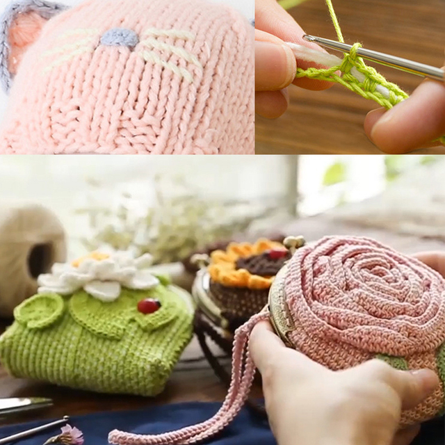 Zestaw 9 uchwytów szydełek aluminiowych 1.0-10mm Knitting Crochet - średnie przyrządy do szycia z igłami splotu przędzy - Wianko - 8