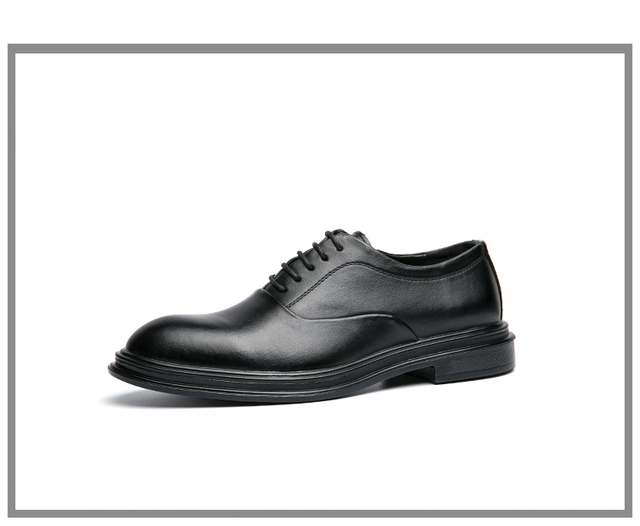 Męskie szpiczaste buty formalne na wiosnę i jesień, idealne do biura, jazdy samochodem i ceremonii - Wianko - 6