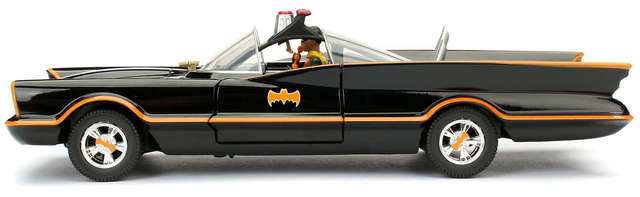 Batman B & C Classic Batmobile 1966 Model Diecast Car 1/24 skala + 25 sztuk DIY - Wianko - 7