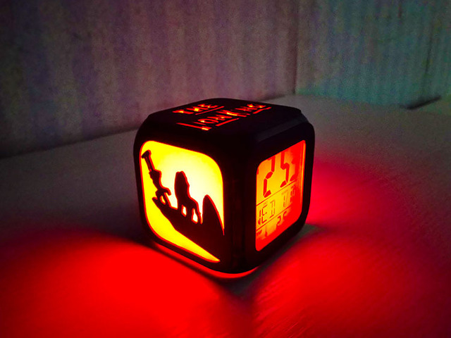 Budzik 3D z lampką nocną i zegarem elektronicznym Las Król Lew do pokoju dziecięcego i sypialni - Wianko - 1