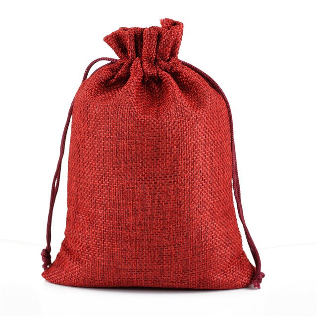 20 sztuk naturalnych sznurków jutowych w satynowej torbie - idealne do pakowania biżuterii, prezentów i słodyczy - Wianko - 9