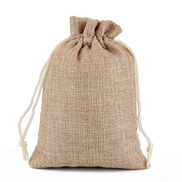 20 sztuk naturalnych sznurków jutowych w satynowej torbie - idealne do pakowania biżuterii, prezentów i słodyczy - Wianko - 11