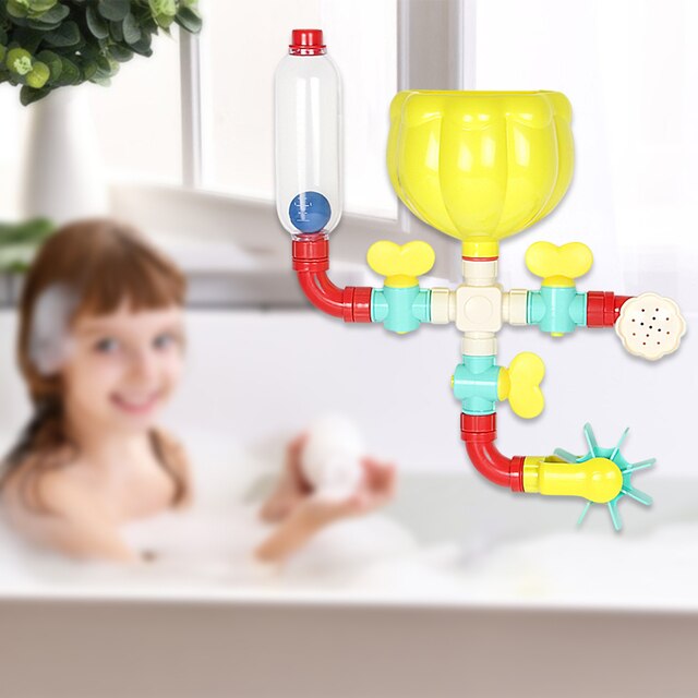 Zabawki do kąpieli dla niemowląt - rurki DIY z przyssawkami - prysznicowa zabawa dla dzieci 3-4 lat - Wianko - 3