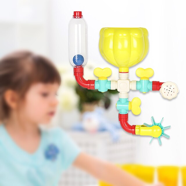 Zabawki do kąpieli dla niemowląt - rurki DIY z przyssawkami - prysznicowa zabawa dla dzieci 3-4 lat - Wianko - 2