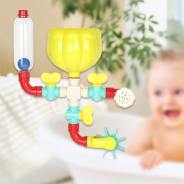 Zabawki do kąpieli dla niemowląt - rurki DIY z przyssawkami - prysznicowa zabawa dla dzieci 3-4 lat - Wianko - 5