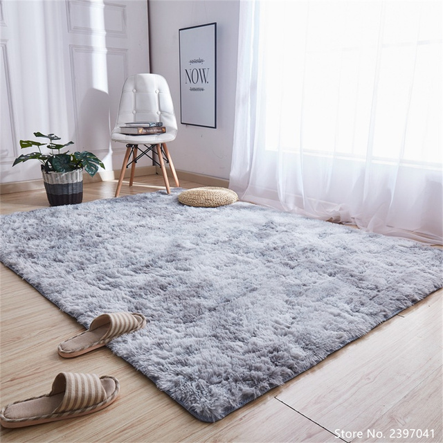 Pluszowy dywan do salonu w stylu skandynawskim - mat na stół i łóżko, kolor szary i różowy, antypoślizgowa podłoga - Wianko - 13
