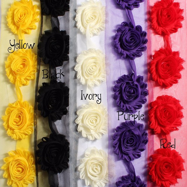 Miękkie sztuczne kwiaty - szyfonowe róże o długości 2.6 w 15 kolorach z efektem postrzępionych płatków - idealne do dekoracji ślubnych i garderoby kobiet - Wianko - 3