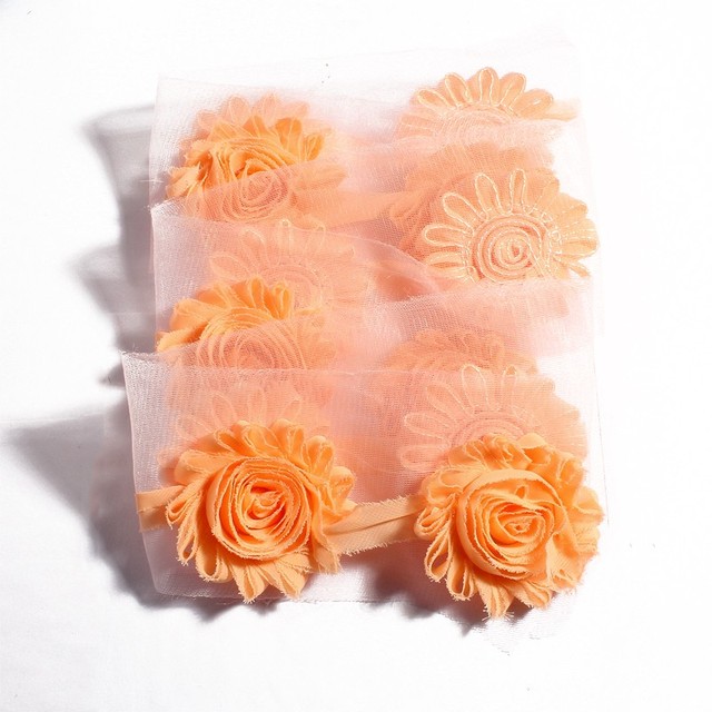 Miękkie sztuczne kwiaty - szyfonowe róże o długości 2.6 w 15 kolorach z efektem postrzępionych płatków - idealne do dekoracji ślubnych i garderoby kobiet - Wianko - 7
