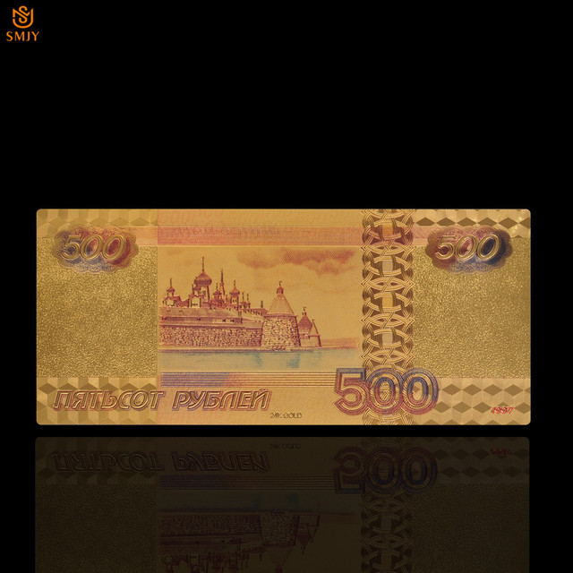 Zestaw 10 rubli - 10 sztuk/partia rosyjska replika waluta, kolor pamiątka złota kolekcja banknotów - Wianko - 35