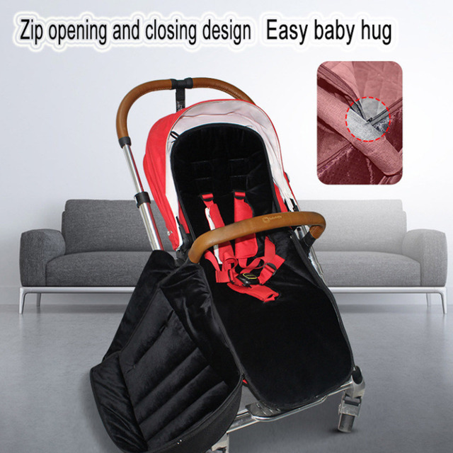 Wiatroszczelne, ciepłe nakładki na buty do wózka dla niemowląt - Wianko - 5