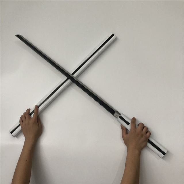 Miecz Ninja Kusanagi o długości 98 cm z wężem motif, siewkowym ostrzem i czarno-białym modelem PU Cosplay - Wianko - 6