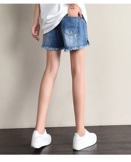 Szorty jeansowe dla ciężarnych - koreańska wersja 2019, luźny krój, trendy styl na lato - Wianko - 15