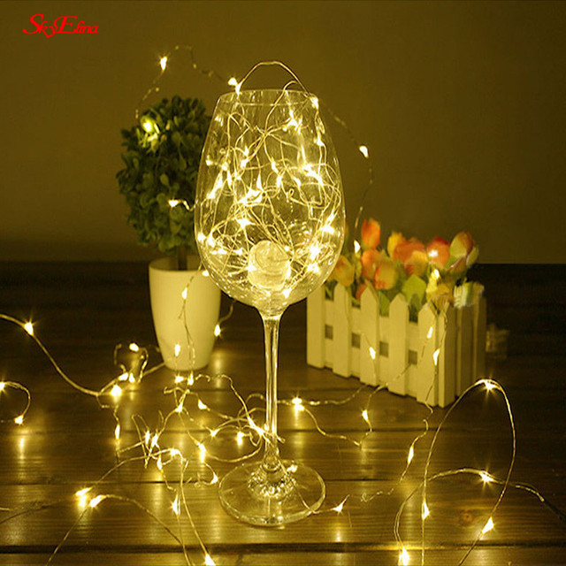 Bajkowa lampa LED na baterie CR2032 z drutem miedzianym - mini oświetlenie bożonarodzeniowe na ślub - Xmas Garland - Wianko - 26