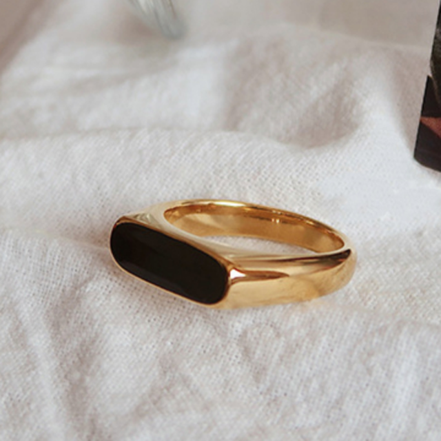 Nowoczesne obrączki ślubne z 2021 r. ze złotą glazurowaną kroplą - oryginalna biżuteria gotycka dla kobiet, wykonana z wysokojakościowej stali nierdzewnej - Wianko - 20