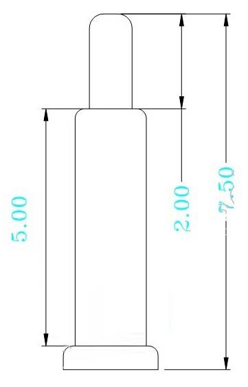 Złącze szpilkowe baterii z wiosną i igłą do ładowania pinu 7.5mm - Wianko - 1