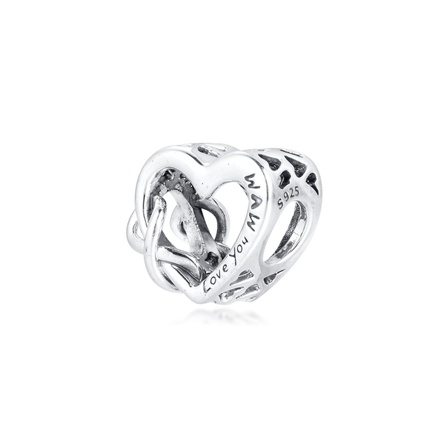 Bransoletka Pandora 2020 z koralikami Miłość Mama Sercem w stylu DIY - 925 Sterling Silver - Wianko - 3