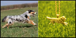 Antyczny naszyjnik z wisiorkiem Yorkshire Terrier - biżuteria Retro złoto/srebro - Wianko - 21