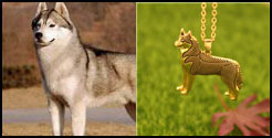 Antyczny naszyjnik z wisiorkiem Yorkshire Terrier - biżuteria Retro złoto/srebro - Wianko - 3
