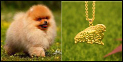 Antyczny naszyjnik z wisiorkiem Yorkshire Terrier - biżuteria Retro złoto/srebro - Wianko - 11