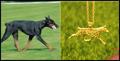 Antyczny naszyjnik z wisiorkiem Yorkshire Terrier - biżuteria Retro złoto/srebro - Wianko - 10