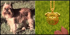 Antyczny naszyjnik z wisiorkiem Yorkshire Terrier - biżuteria Retro złoto/srebro - Wianko - 35
