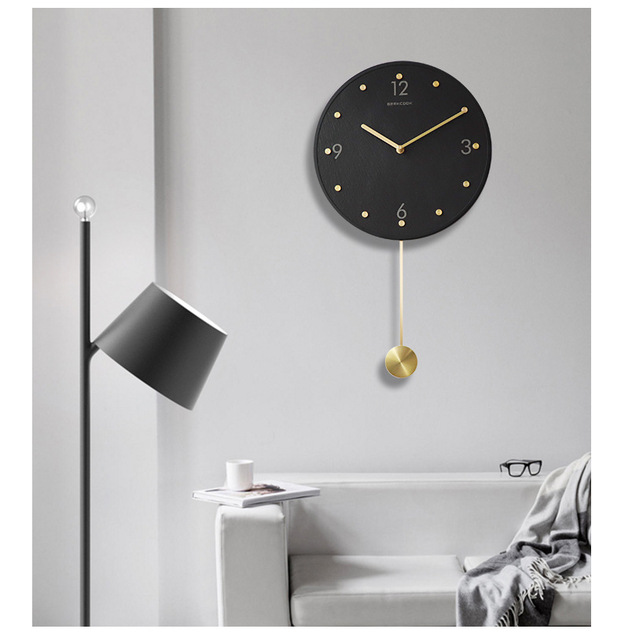 Ścienne zegar ścienny luksusowy design duże dekoracyjne kuchnia wahadło cyfrowy mechaniczny - Wianko - 5