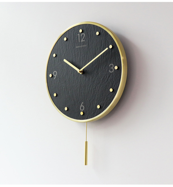 Ścienne zegar ścienny luksusowy design duże dekoracyjne kuchnia wahadło cyfrowy mechaniczny - Wianko - 9