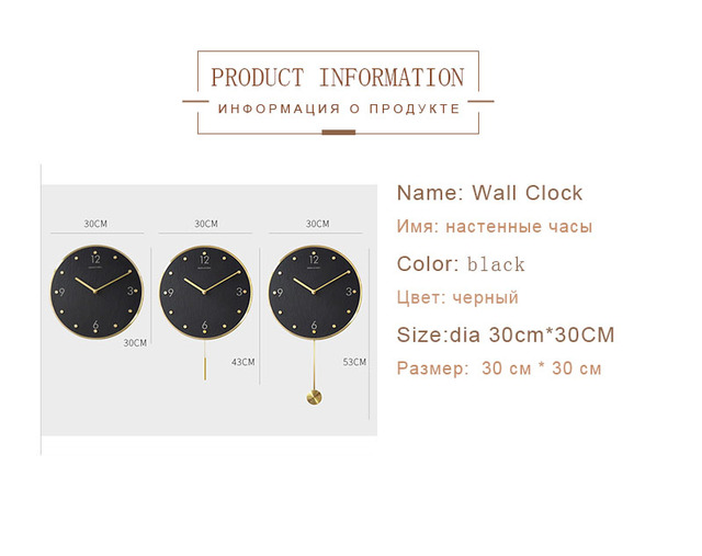 Ścienne zegar ścienny luksusowy design duże dekoracyjne kuchnia wahadło cyfrowy mechaniczny - Wianko - 2