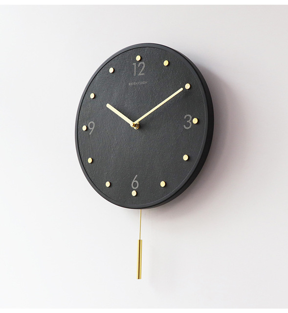 Ścienne zegar ścienny luksusowy design duże dekoracyjne kuchnia wahadło cyfrowy mechaniczny - Wianko - 8