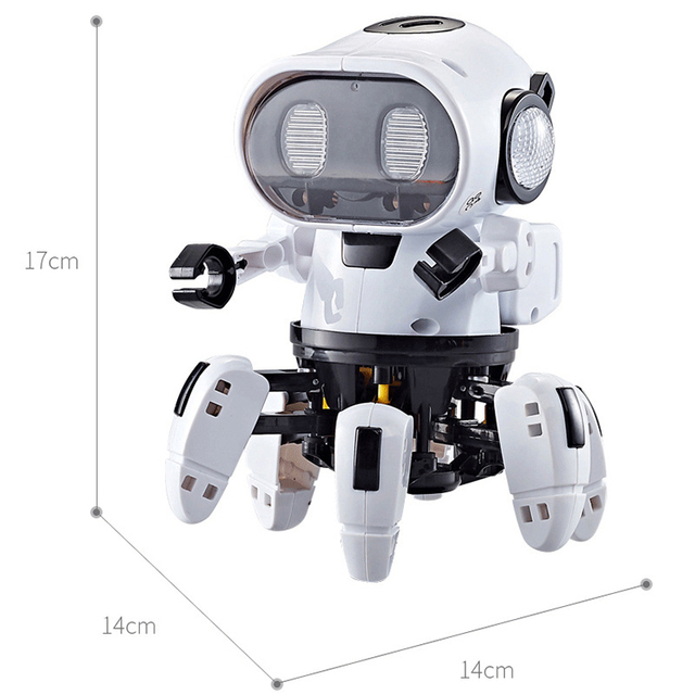 Podświetlana zabawka Robot Climb Octopus - pająk robot, 6 pazurów, akustyczno-optyczne, automatyczny pojazd, prezent dla dzieci - Wianko - 7